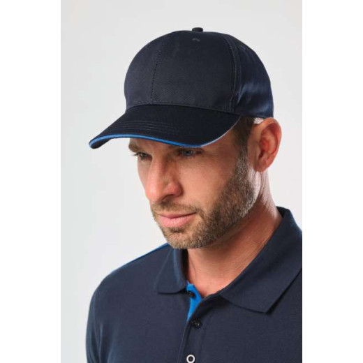 Kapa Designed To Work OEKOTEX CERTIFIED 6 PANELS CAP WITH SANDWICH PEAK WKP145