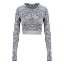Just Cool WOMEN'S LONG SLEEVE CROP T JC039
