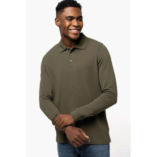 Polo majica Kariban MEN'S LONG-SLEEVED POLO SHIRT KA243