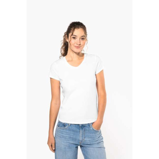 T-majica Kariban LADIES' SHORT-SLEEVED V-NECK T-SHIRT KA3015