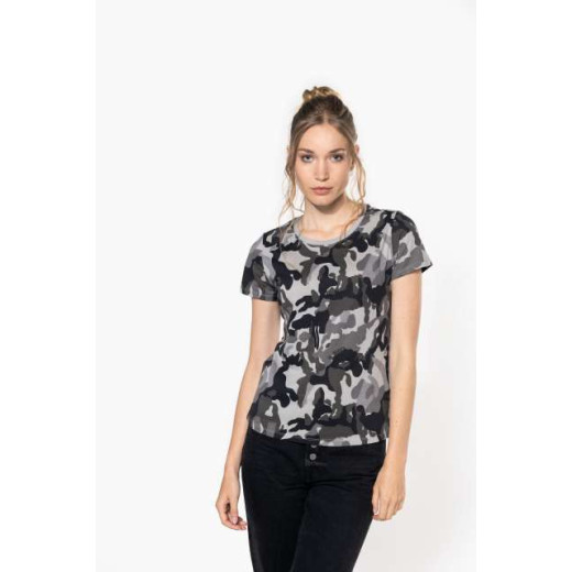 T-majica Kariban LADIES' SHORT-SLEEVED CAMO T-SHIRT KA3031