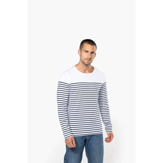 T-majica Kariban MEN’S LONG-SLEEVED BRETON STRIPE TOP KA366