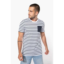 T-majica Kariban STRIPED SHORT SLEEVE SAILOR T-SHIRT WITH POCKET KA378