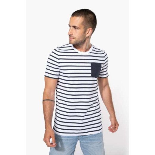 T-majica Kariban STRIPED SHORT SLEEVE SAILOR T-SHIRT WITH POCKET KA378