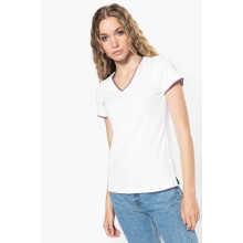 T-majica Kariban LADIES' PIQUÉ KNIT V-NECK T-SHIRT KA394