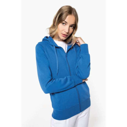 Pulover / hoodie Kariban LADIES' ECO-FRIENDLY ZIPPED HOODED SWEATSHIRT KA4031