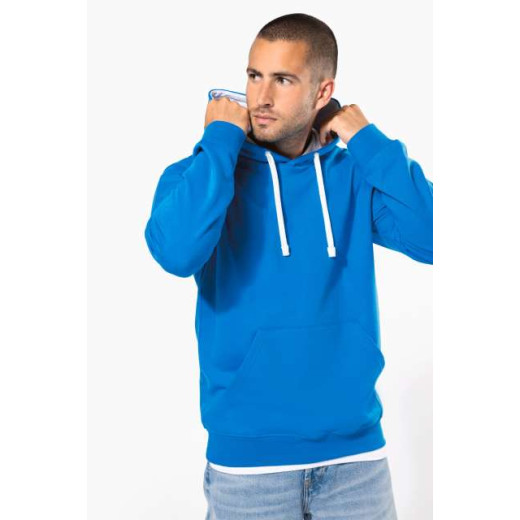 Pulover / hoodie Kariban MEN'S CONTRAST HOODED SWEATSHIRT KA446