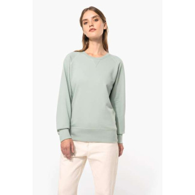 Pulover / hoodie Kariban LADIES’ ORGANIC COTTON CREW NECK RAGLAN SLEEVE SWEATSHIRT KA481