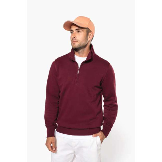 Pulover / hoodie Kariban ZIPPED NECK SWEATSHIRT KA487