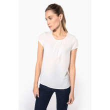 Srajca / Pulover Kariban LADIES' SHORT-SLEEVED CREPE BLOUSE KA5002