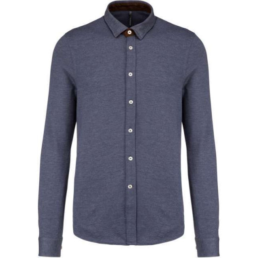 Srajca / Pulover Kariban LONG-SLEEVED JACQUARD KNIT SHIRT KA507