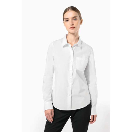 Srajca / Pulover Kariban LADIES' LONG-SLEEVED COTTON POPLIN SHIRT KA542