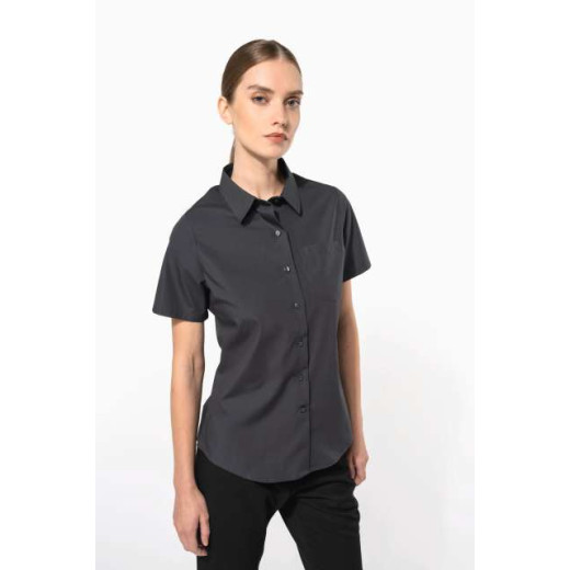 Srajca / Pulover Kariban LADIES' SHORT-SLEEVED COTTON POPLIN SHIRT KA544