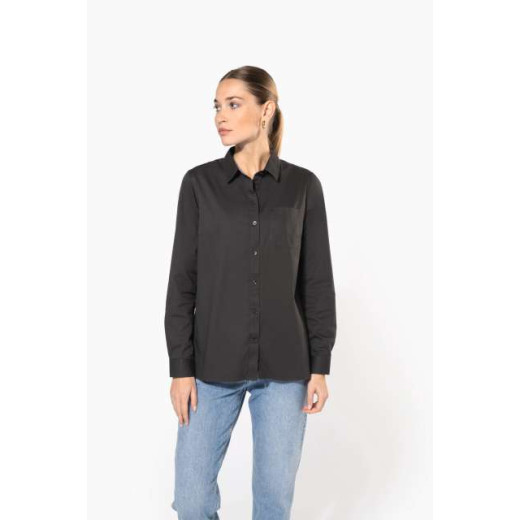 Srajca / Pulover Kariban LADIES’ NEVADA LONG SLEEVE COTTON SHIRT KA585
