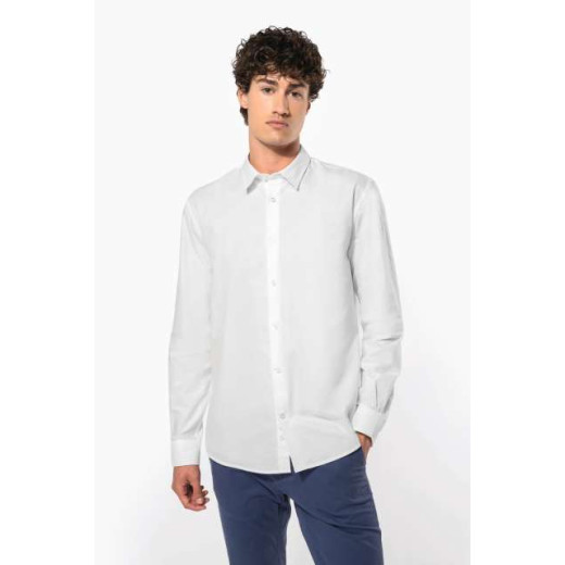 Srajca / Pulover Kariban MEN LONG-SLEEVED EASY CARE SHIRT WITHOUT POCKET KA595