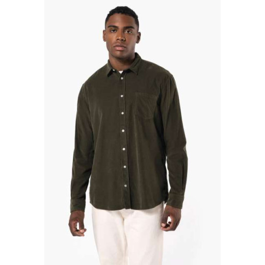 Srajca / Pulover Kariban MEN'S LONG-SLEEVED CORDUROY SHIRT KA599