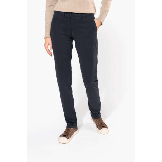 Hlače Kariban LADIES' CHINO TROUSERS KA741