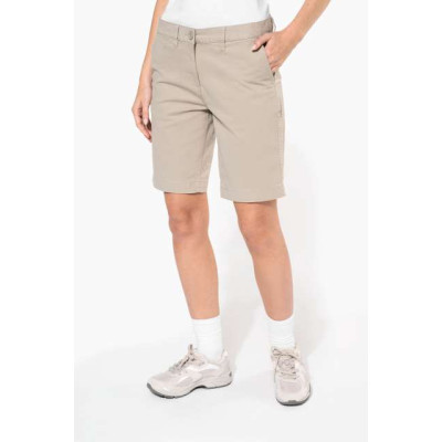 Hlače Kariban LADIES' CHINO BERMUDA SHORTS KA751