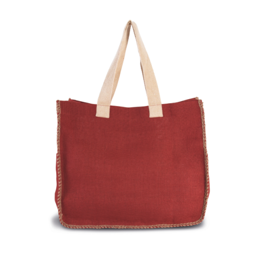Torba Kimood JUTE BAG WITH CONTRAST STITCHING KI0248