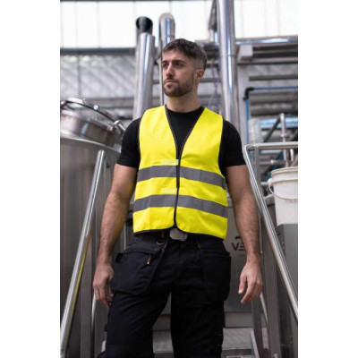 Korntex SAFETY VEST "WOLFSBURG" - BLACK HEM KXVW