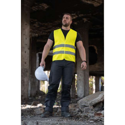 Korntex BASIC SAFETY VEST FOR PRINT "KARLSRUHE" - 2 VELCRO KXX217