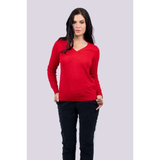 Srajca / Pulover Legend Classics WOMEN’S V-NECK FINE GAUGE COTTON PULLOVER LE951