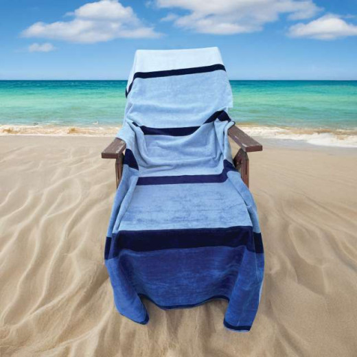 Brisača Olima OLIMA „BLUE WAVE” BEACH VELOUR TOWEL OLV4020