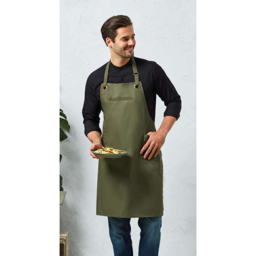 Premier ‘BARLEY’ CONTRAST STITCH SUSTAINABLE BIB APRON PR121