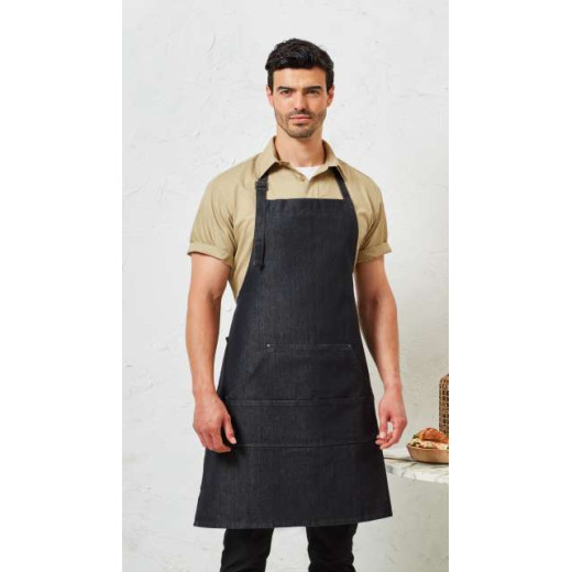 Premier JEANS STITCH DENIM BIB APRON PR126