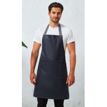 Premier 'DISTRICT' WAXED LOOK DENIM BIB APRON PR134