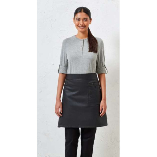 Premier 'DIVISION' WAXED LOOK DENIM WAIST APRON PR135