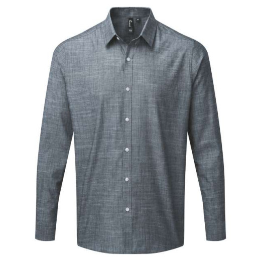 Srajca / Pulover Premier MEN'S COTTON SLUB CHAMBRAY LONG SLEEVE SHIRT PR245