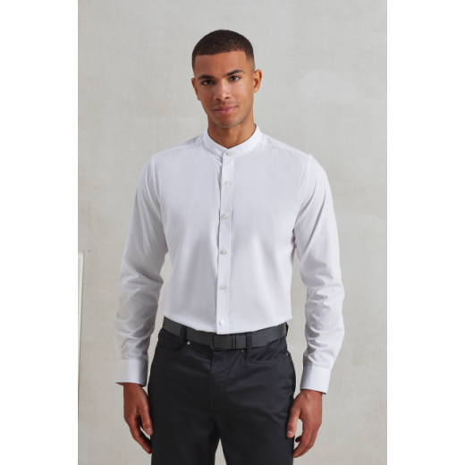 Srajca / Pulover Premier BANDED COLLAR 'GRANDAD' LONG SLEEVE SHIRT PR258