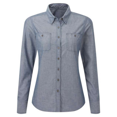 Srajca / Pulover Premier WOMEN'S ORGANIC CHAMBRAY FAIRTRADE SHIRT PR347