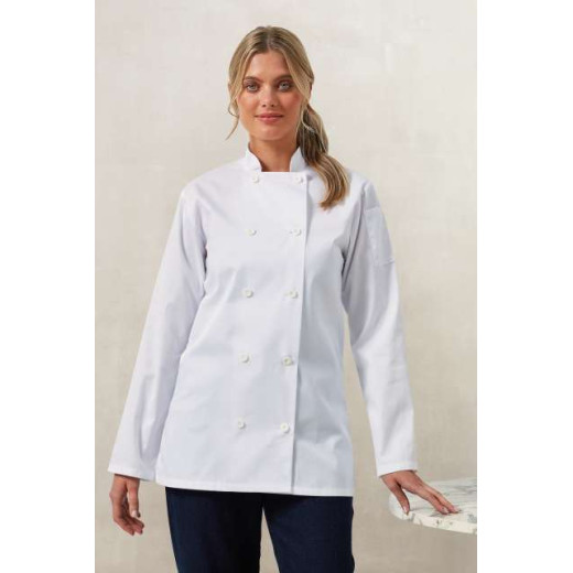 Premier WOMEN'S LONG SLEEVE CHEF'S JACKET PR671