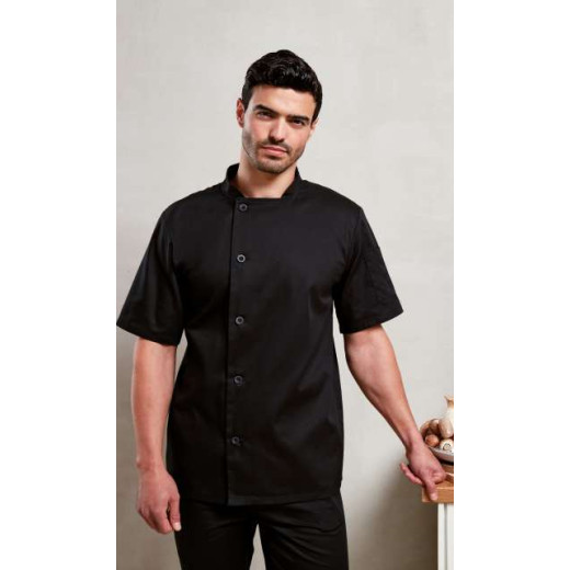 Premier 'ESSENTIAL' SHORT SLEEVE CHEF'S JACKET PR900