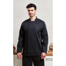 Premier CHEF'S LONG SLEEVE COOLCHECKER® JACKET WITH MESH BACK PANEL PR903