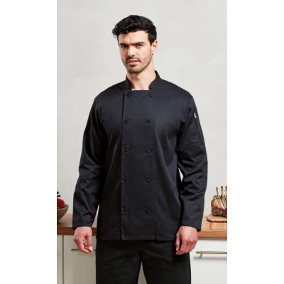 Premier CHEF'S LONG SLEEVE COOLCHECKER® JACKET WITH MESH BACK PANEL PR903