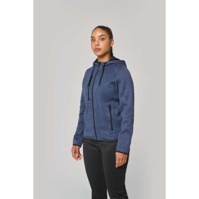 Flis jakna Proact LADIES’ HEATHER HOODED JACKET PA366