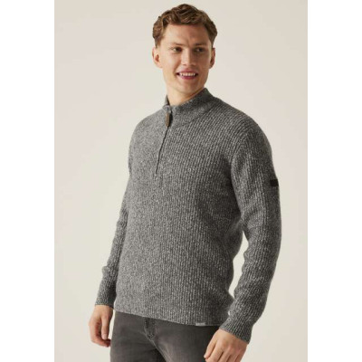 Srajca / Pulover Regatta SOLOMON ZIP-NECK KNITTED PULLOVER RETRF673