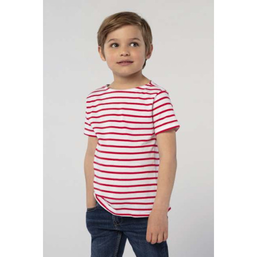 T-majica SOL'S SOL'S MILES KIDS' - ROUND NECK STRIPED T-SHIRT SO01400