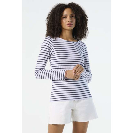 T-majica SOL'S SOL'S MARINE WOMEN - LONG SLEEVE STRIPED T-SHIRT SO01403