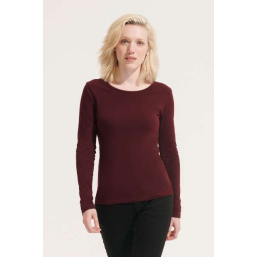 T-majica SOL'S SOL'S MAJESTIC - WOMEN'S ROUND COLLAR LONG SLEEVE T-SHIRT SO11425