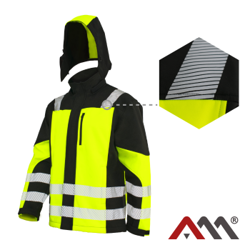 Odsevna delovna softshell jakna ClassicVis TT - RUMENA