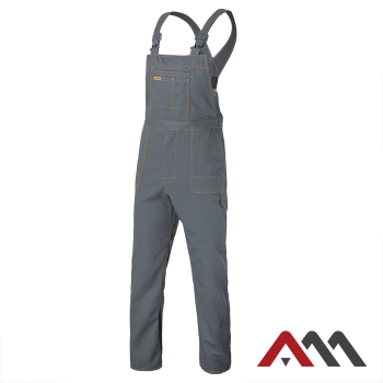 Delovne hlače z naramnicami – farmer Art.Master Artmas - SIVE