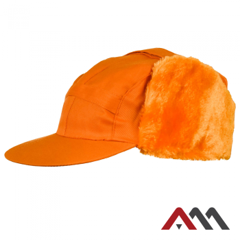 Zimska kapa s šiltom - ORANŽNA